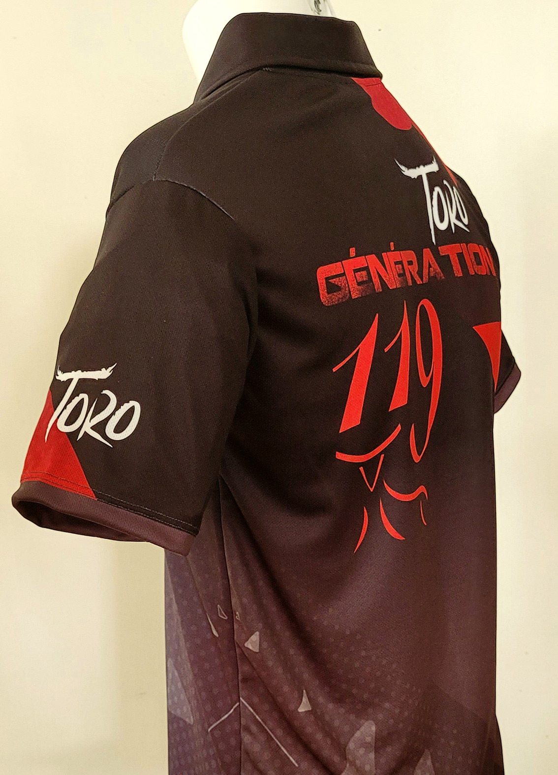 Polo Full Print "génération 119" noir - Imagen 6