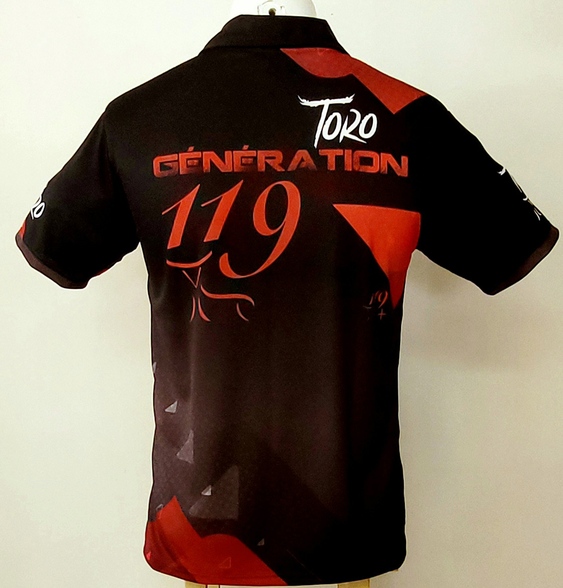 Polo Full Print "génération 119" noir - Imagen 4