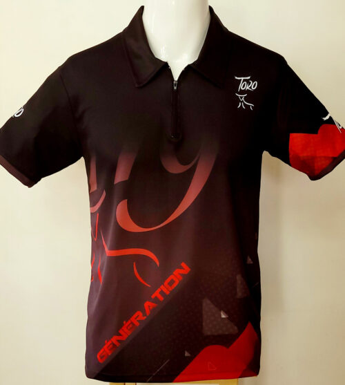 Polo Full Print "génération 119" noir